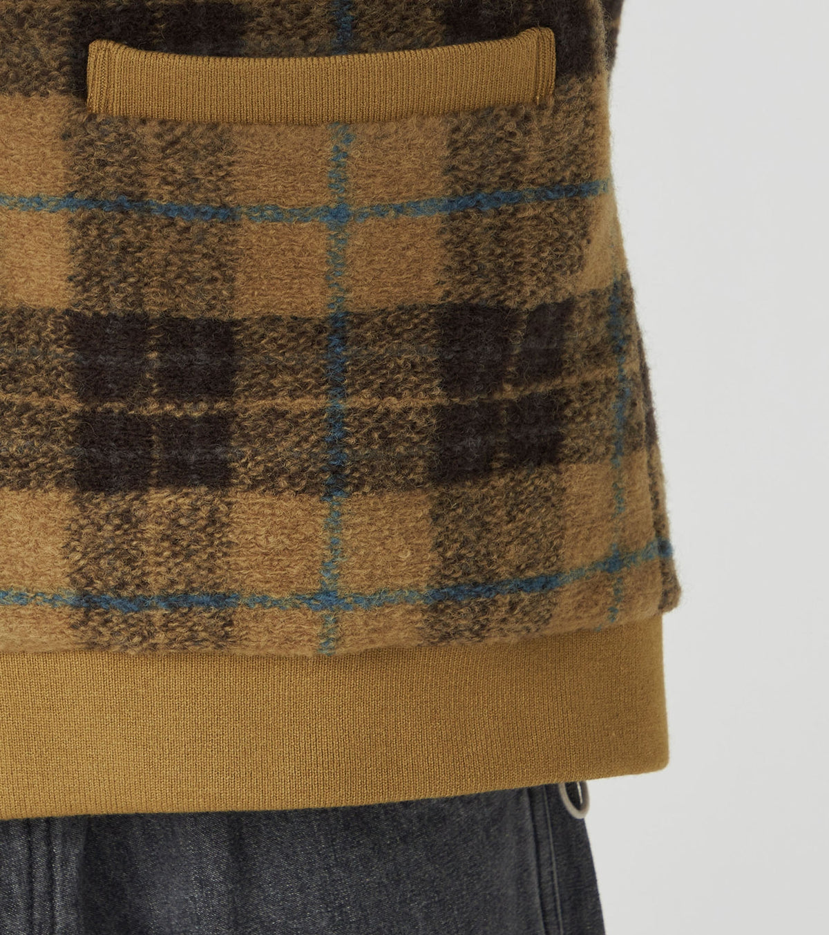THE NORTH FACE PURPLE LABEL  PLAS Plaid Fleece Field Cardigan