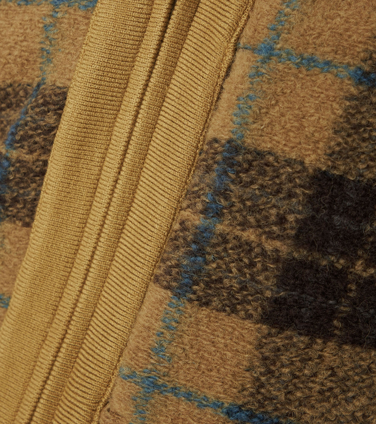 THE NORTH FACE PURPLE LABEL  PLAS Plaid Fleece Field Cardigan