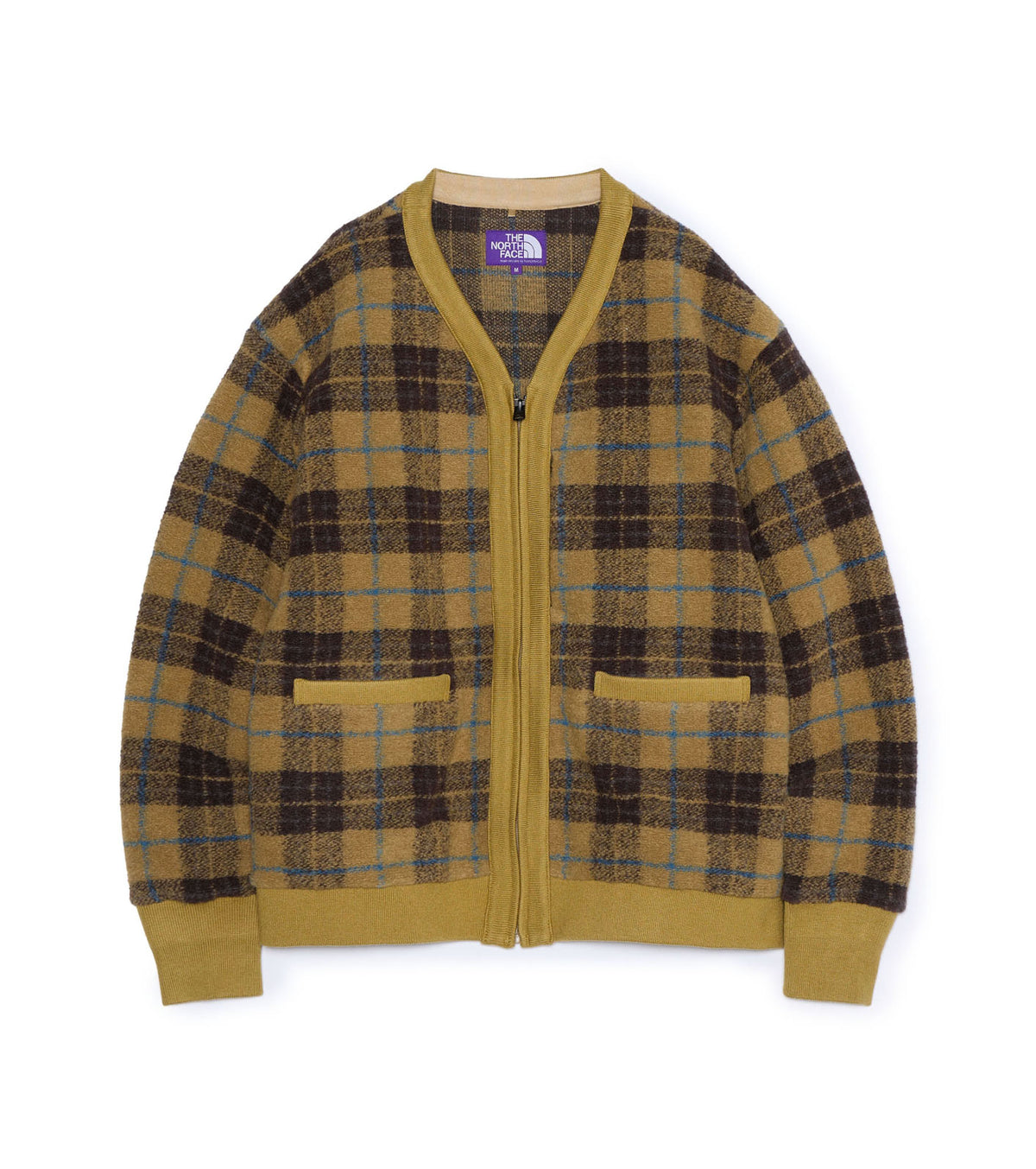 THE NORTH FACE PURPLE LABEL  PLAS Plaid Fleece Field Cardigan