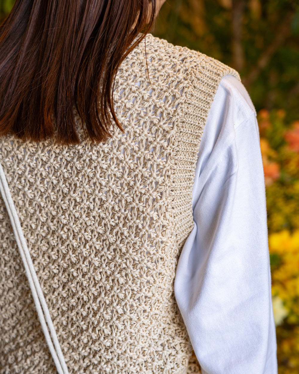 Yonetomi GIMA MESH KNIT VEST
