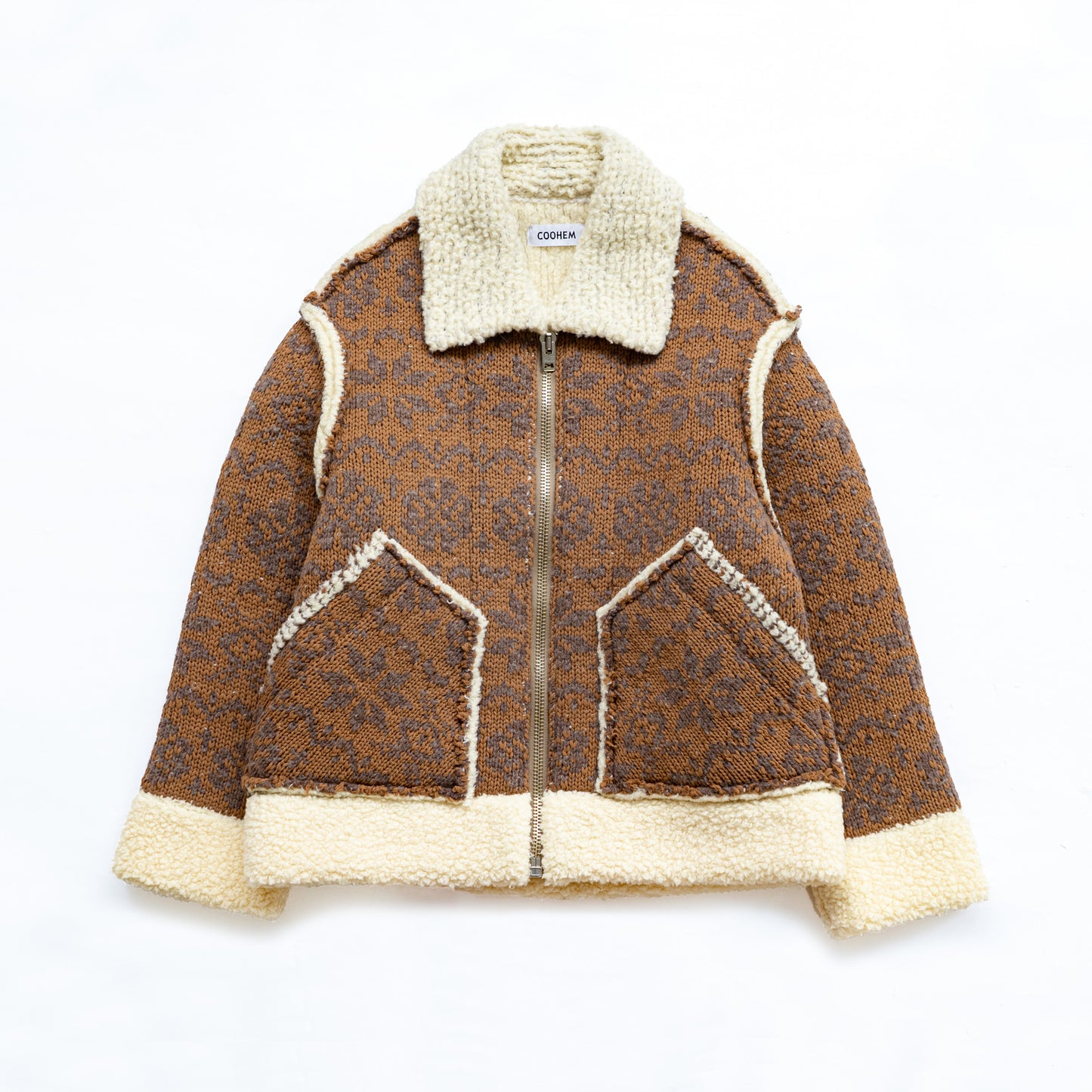 COOHEM FAIR ISLE MOUTON BLOUSON -Men's