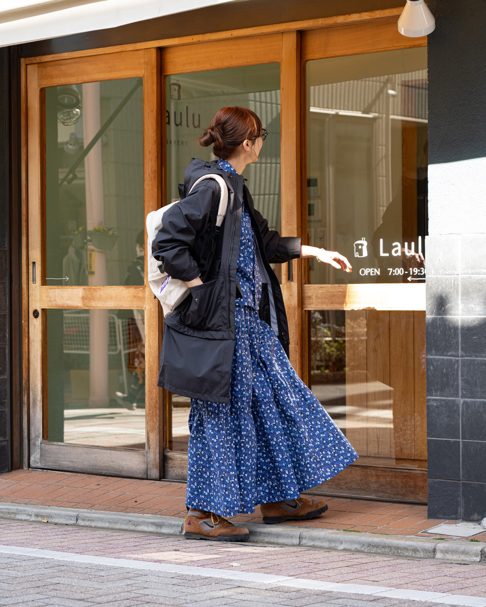 THE NORTH FACE PURPLE LABEL Flower Printed Field Tiered Skirt