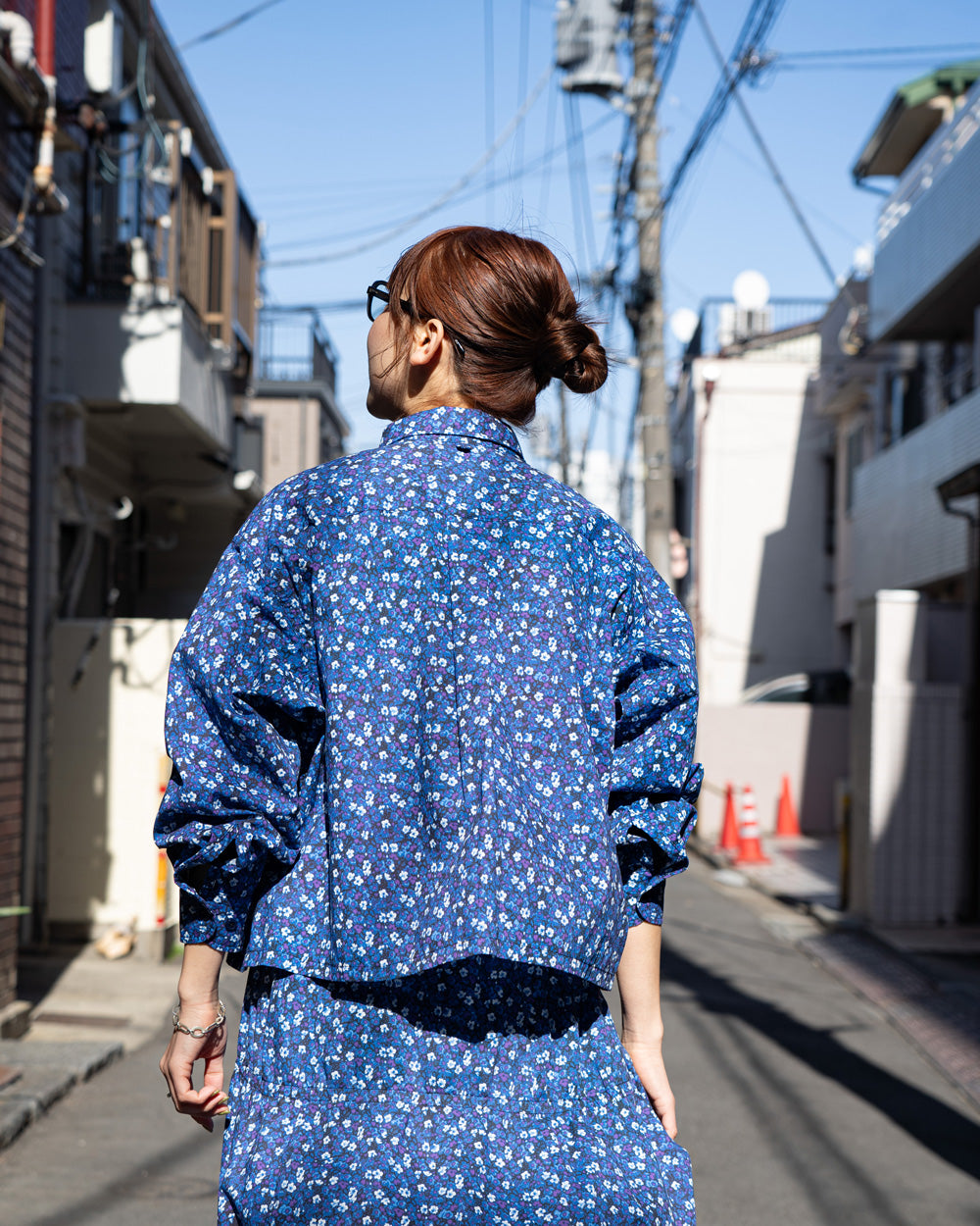THE NORTH FACE PURPLE LABEL Flower Printed Cropped Shirt