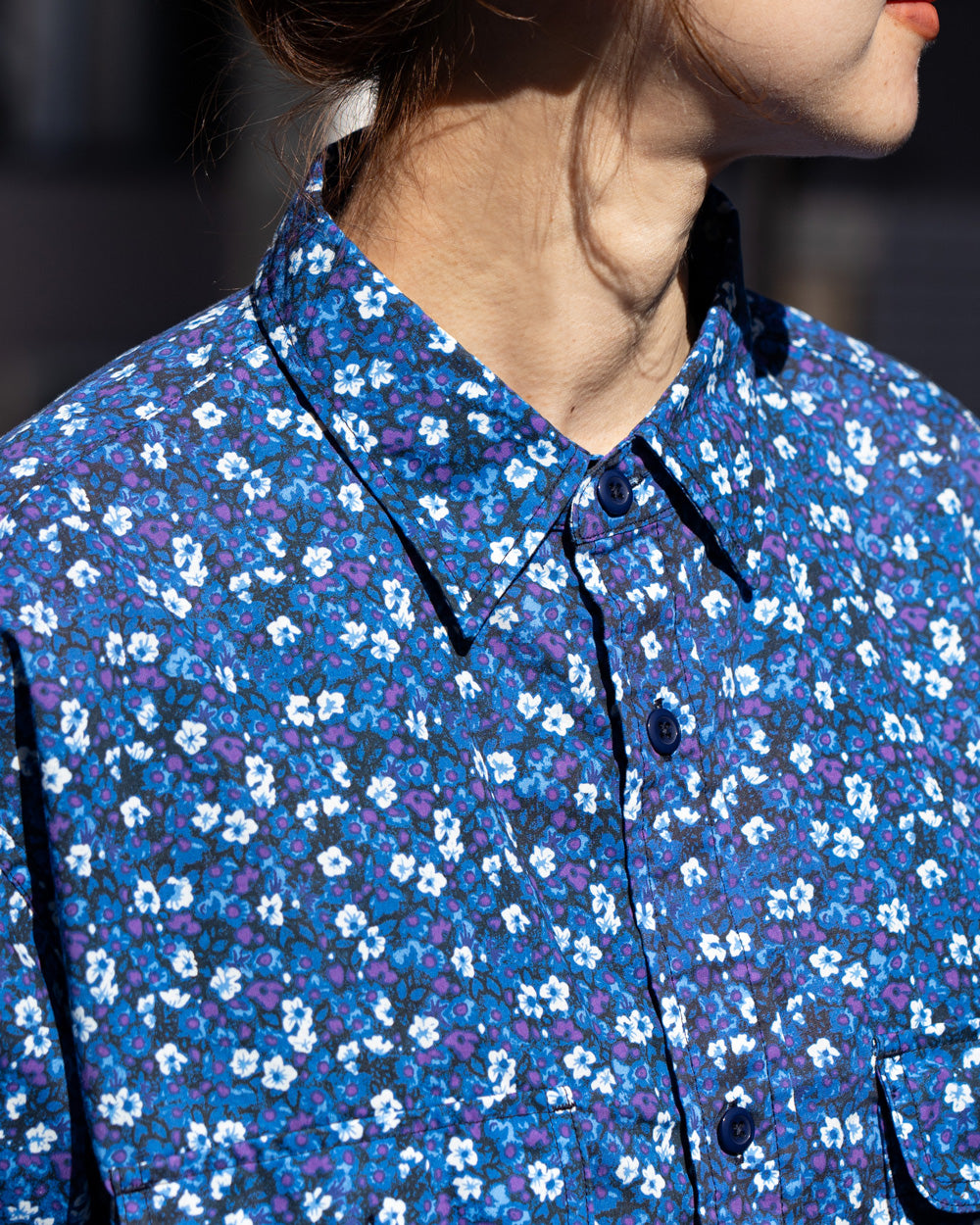 THE NORTH FACE PURPLE LABEL Flower Printed Cropped Shirt