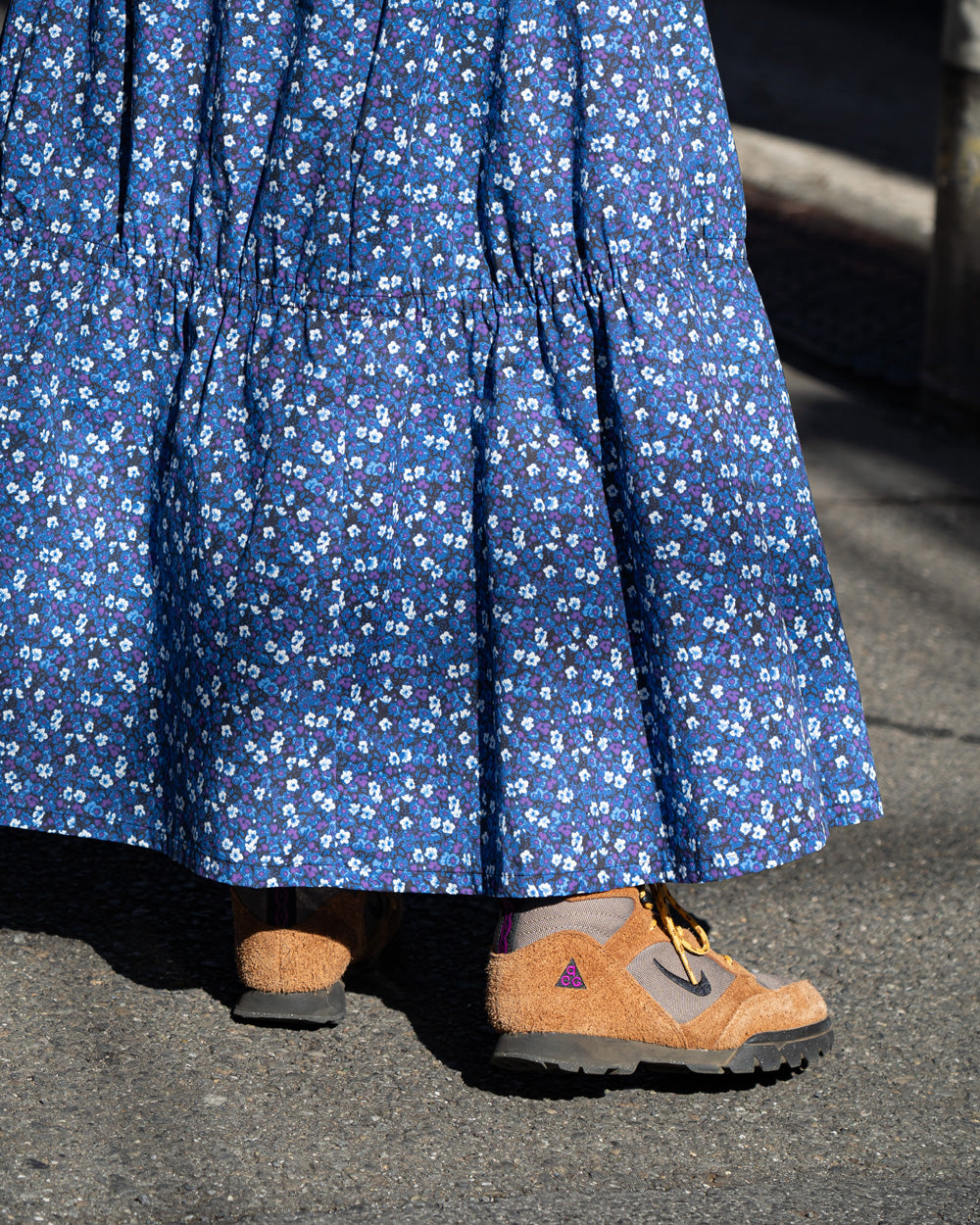 THE NORTH FACE PURPLE LABEL Flower Printed Field Tiered Skirt