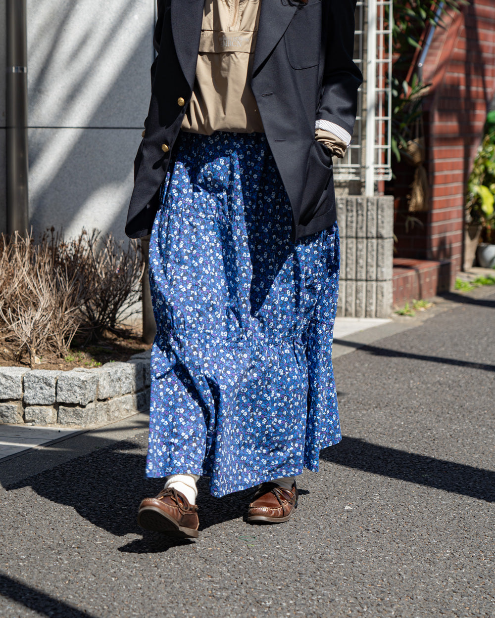 THE NORTH FACE PURPLE LABEL Flower Printed Field Tiered Skirt