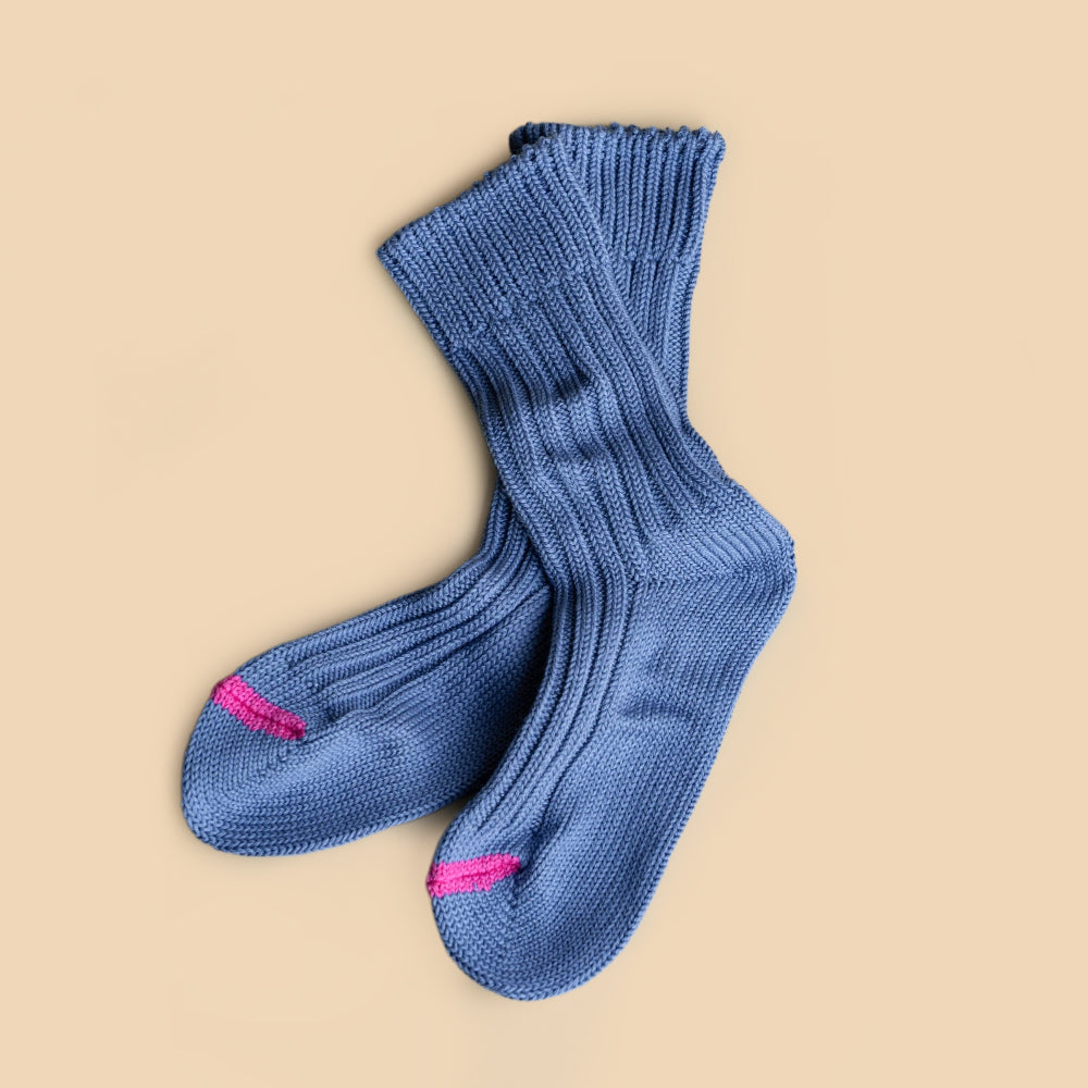ROTOTO CHUNKY RIBBED CREW SOCKS