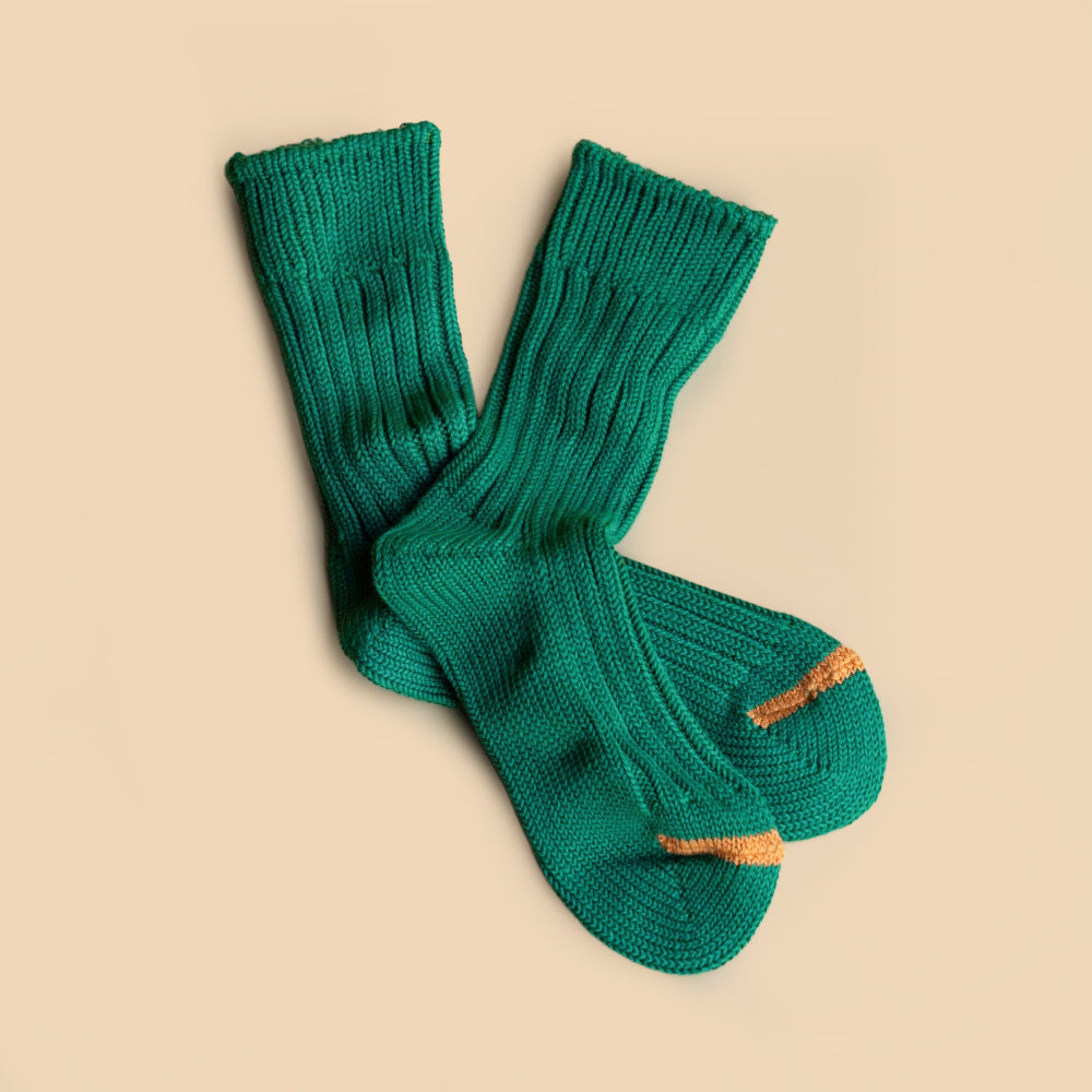 ROTOTO CHUNKY RIBBED CREW SOCKS