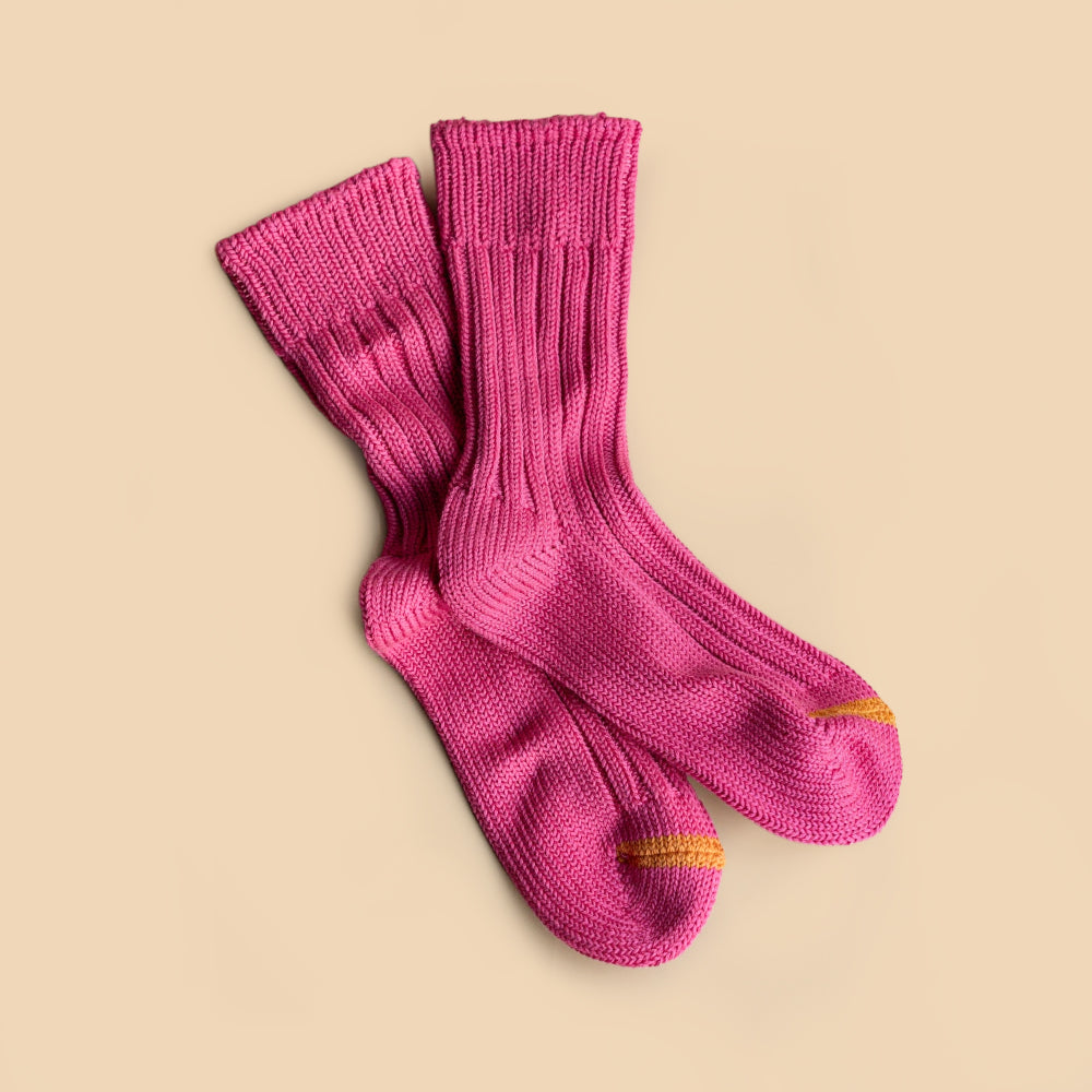 ROTOTO CHUNKY RIBBED CREW SOCKS
