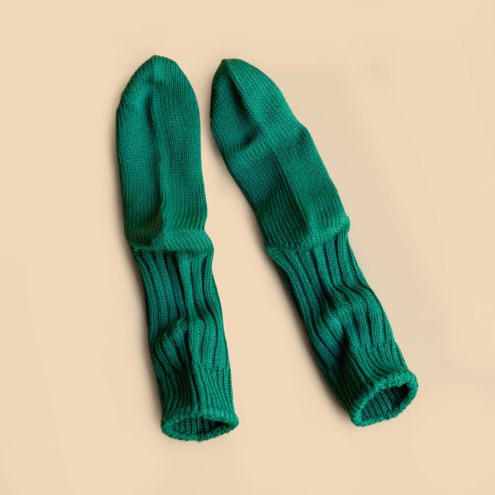 ROTOTO CHUNKY RIBBED CREW SOCKS