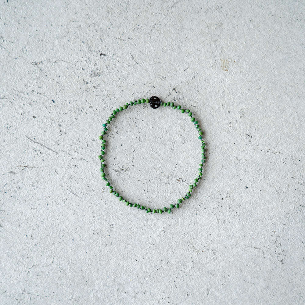 Melanie DeCourcey  Green matt malachite DNA style bracelet