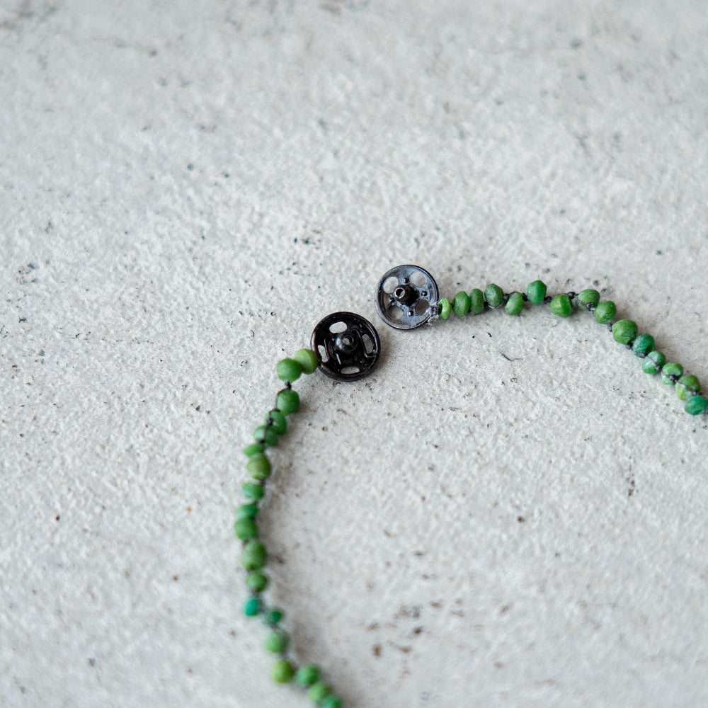 Melanie DeCourcey  Green matt malachite DNA style bracelet