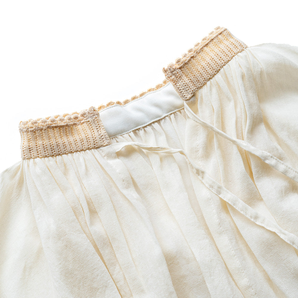 nakes design Cotton Chiffon 2way Blouse