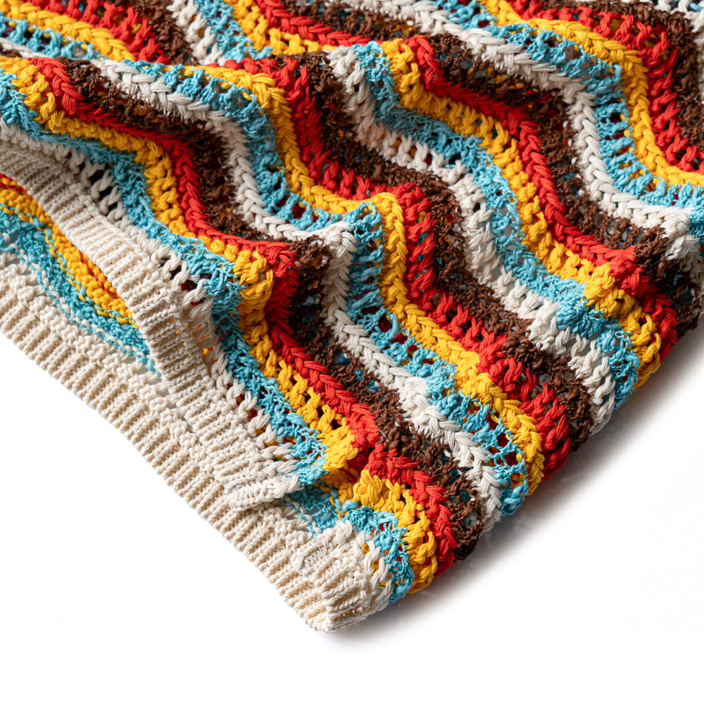 COOHEM ZIGZAG SUKASHI KNIT PULLOVER