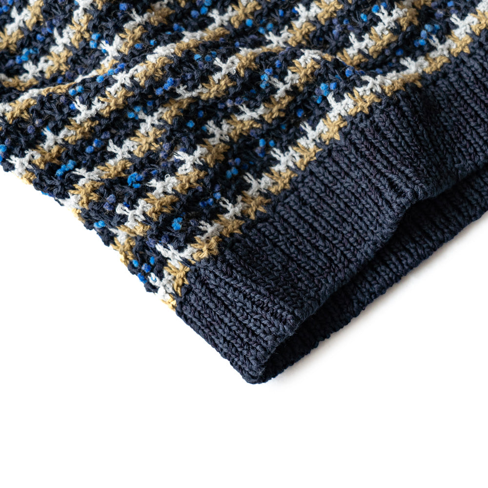 COOHEM SUKASHI BORDER KNIT VEST