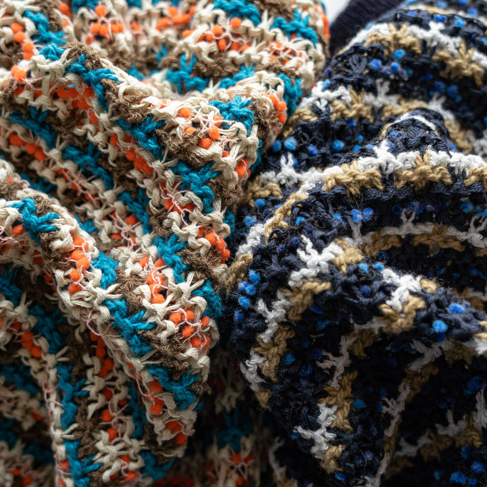 COOHEM SUKASHI BORDER KNIT VEST