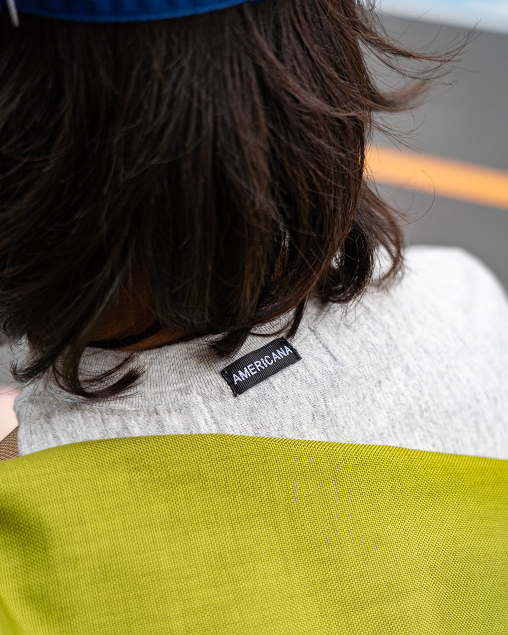 Americana REVERSE WEAVE L/S TEE "BEACH PLEASE"