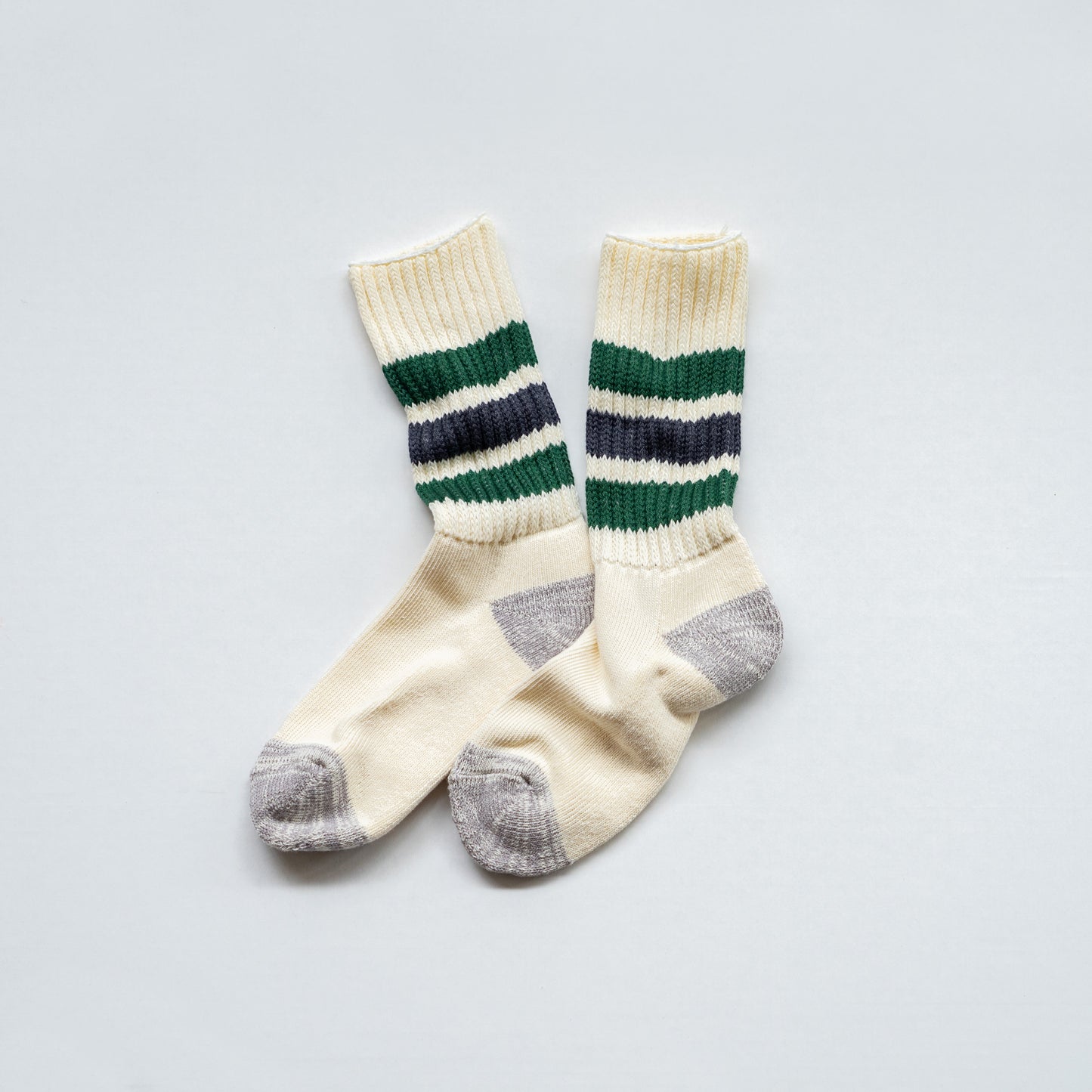 ROTOTO COARSE RIBBED OLDSCHOOL CREW SOCKS