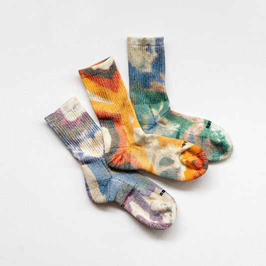 ROTOTO ALLROUNDER ”MERINO CREW TIE DYE”