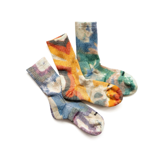 ROTOTO ALLROUNDER ”MERINO CREW TIE DYE”