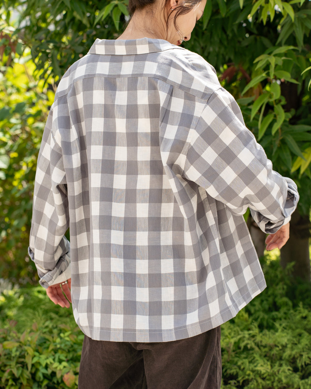 THE NORTH FACE PURPLE LABEL  Checkerboard Field Open Collar Shirt -Men's size