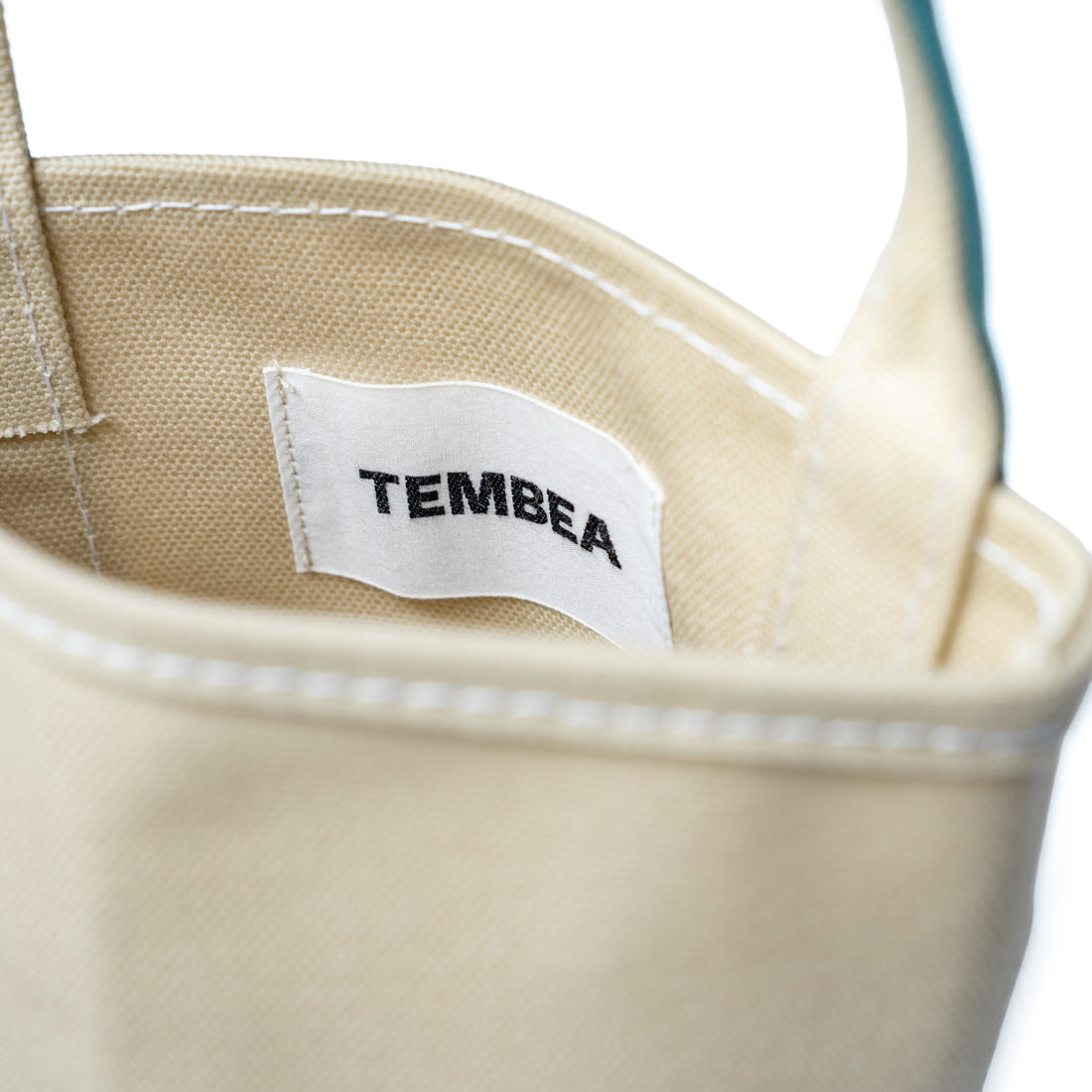 TEMBEA × Friday BAGUETTE TOTE MINI MINI "LT.BEIGE×OTHER BLUE"