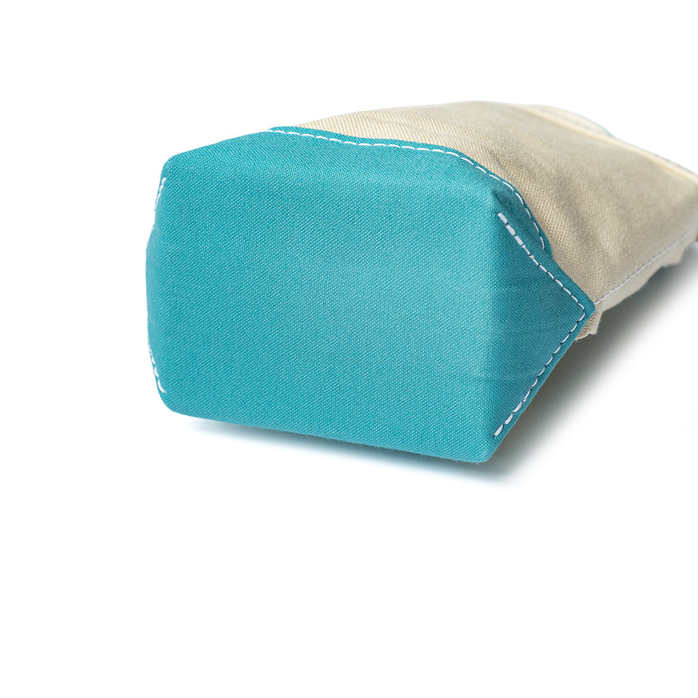 TEMBEA × Friday BAGUETTE TOTE MINI MINI "LT.BEIGE×OTHER BLUE"