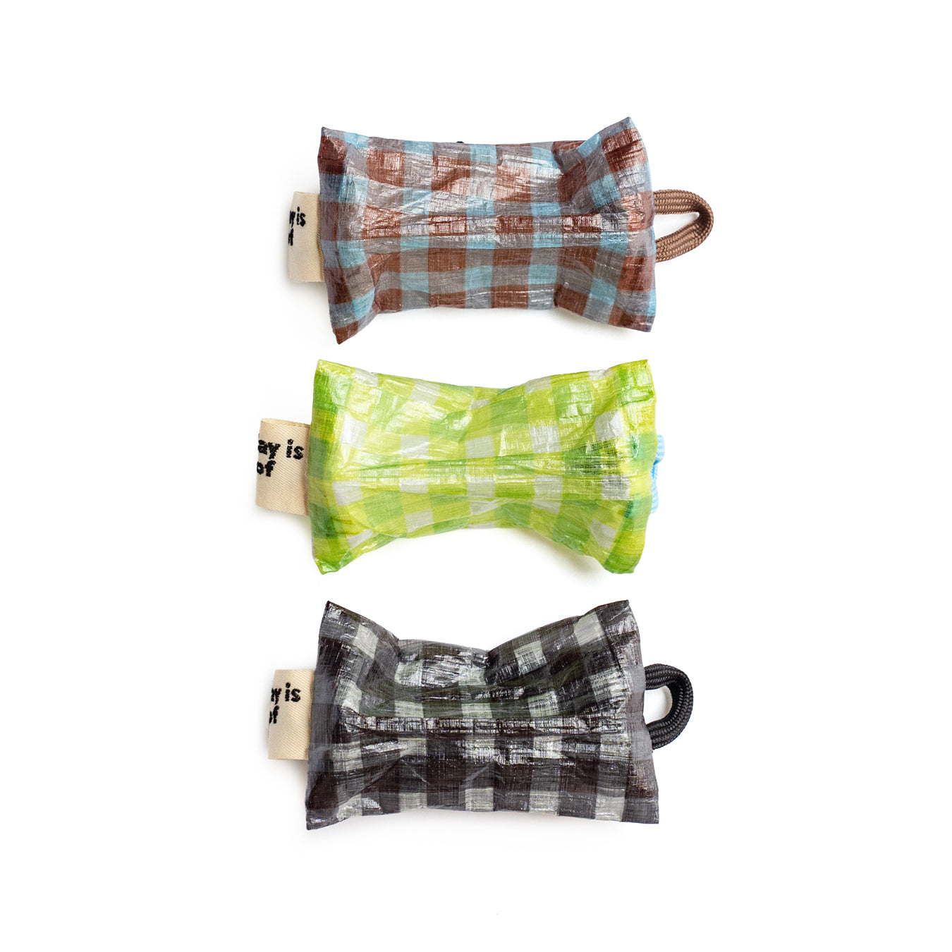 BLUE LUG × Friday  KOZENI POUCH  "Gingham check"