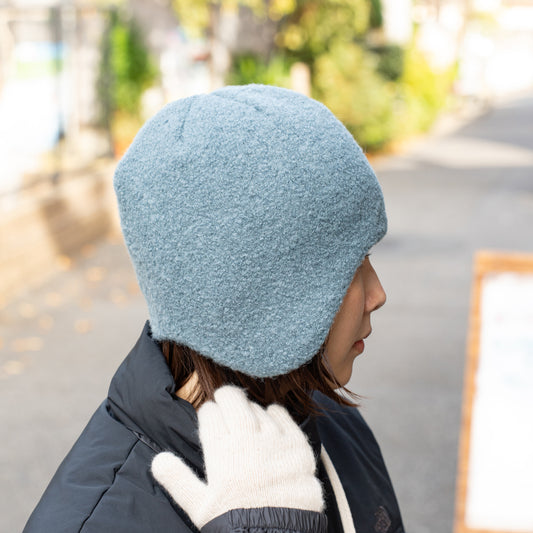 ROTOTO ALPACA BOUCLE EAR FLAP BEANIE