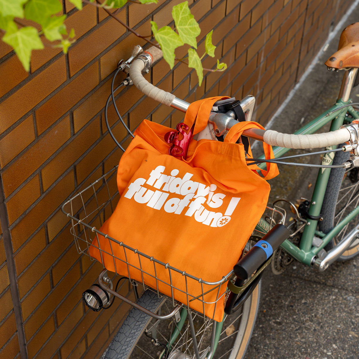 F F F   Tote bag  -Orange