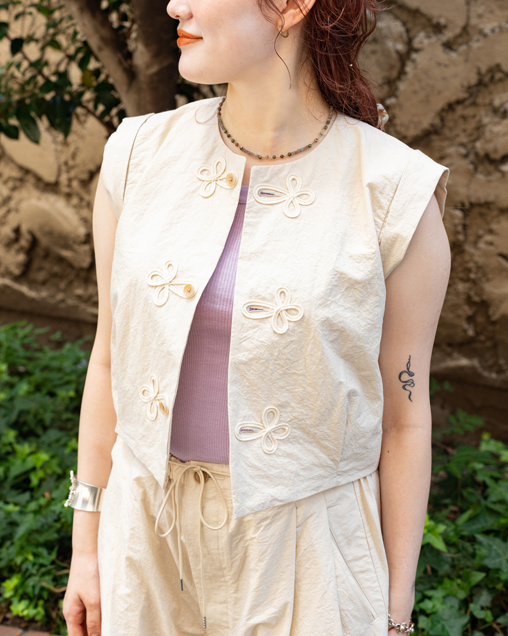 HAVERSACK × Friday  Compact gilet -Natural