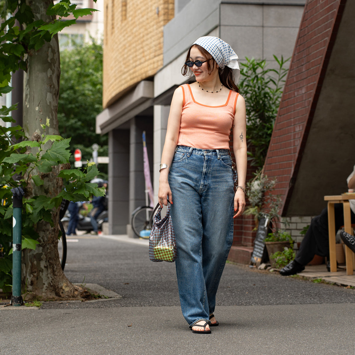 FAIRWEATHER × Friday  Dry sack -Dyneema  "Brown × Blue gingham"