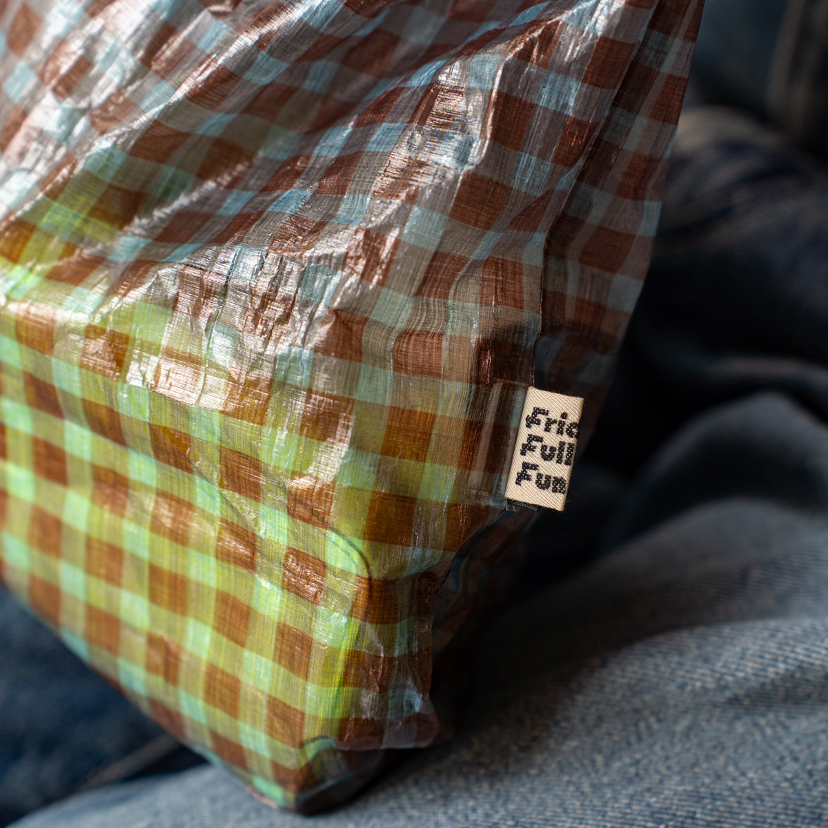 FAIRWEATHER × Friday  Dry sack -Dyneema  "Brown × Blue gingham"