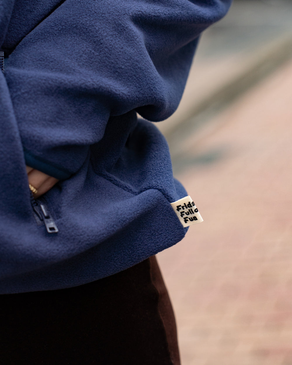 F F F   Fleece Pullover -Navy
