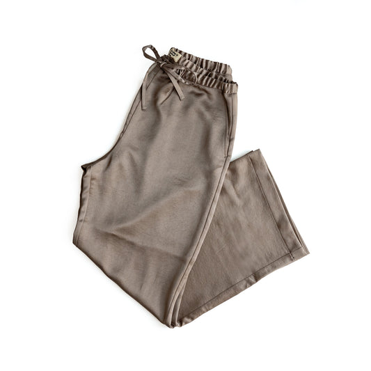 F F F   Easy pants  -Satin "Greige"
