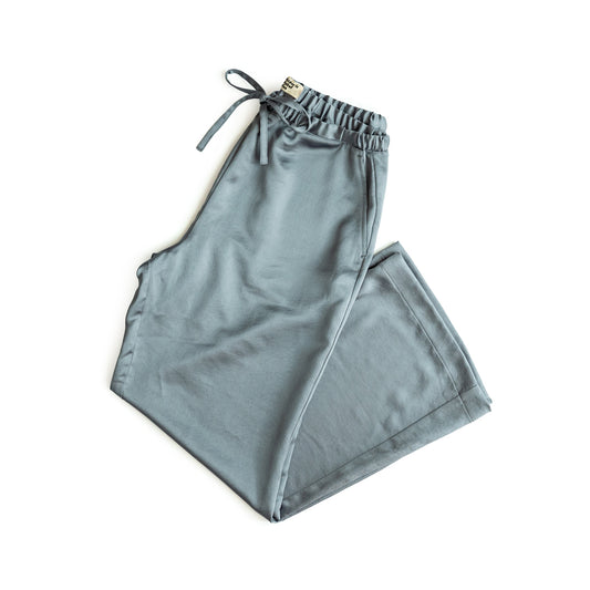 F F F   Easy pants  -Satin "Bluegrey"
