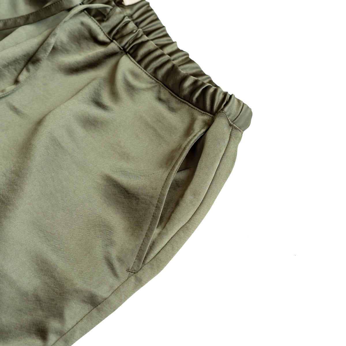 F F F   Easy pants  -Satin "Olive"