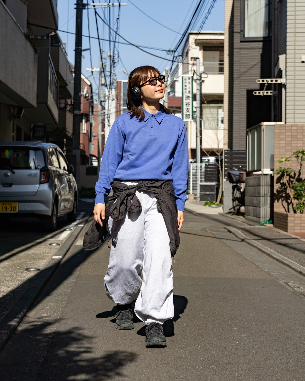 Yonetomi  LIGHT WAVE COTTON KNIT POLO