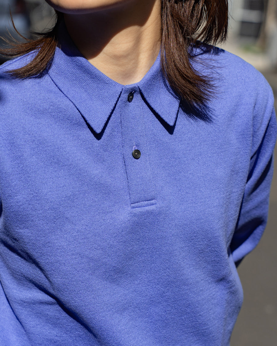Yonetomi  LIGHT WAVE COTTON KNIT POLO