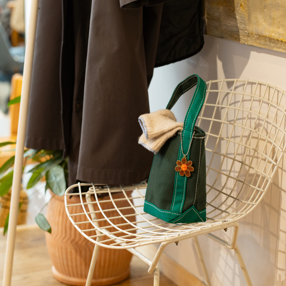 TEMBEA × Friday BAGUETTE TOTE MINI MINI "FORESTGREEN×GREEN"