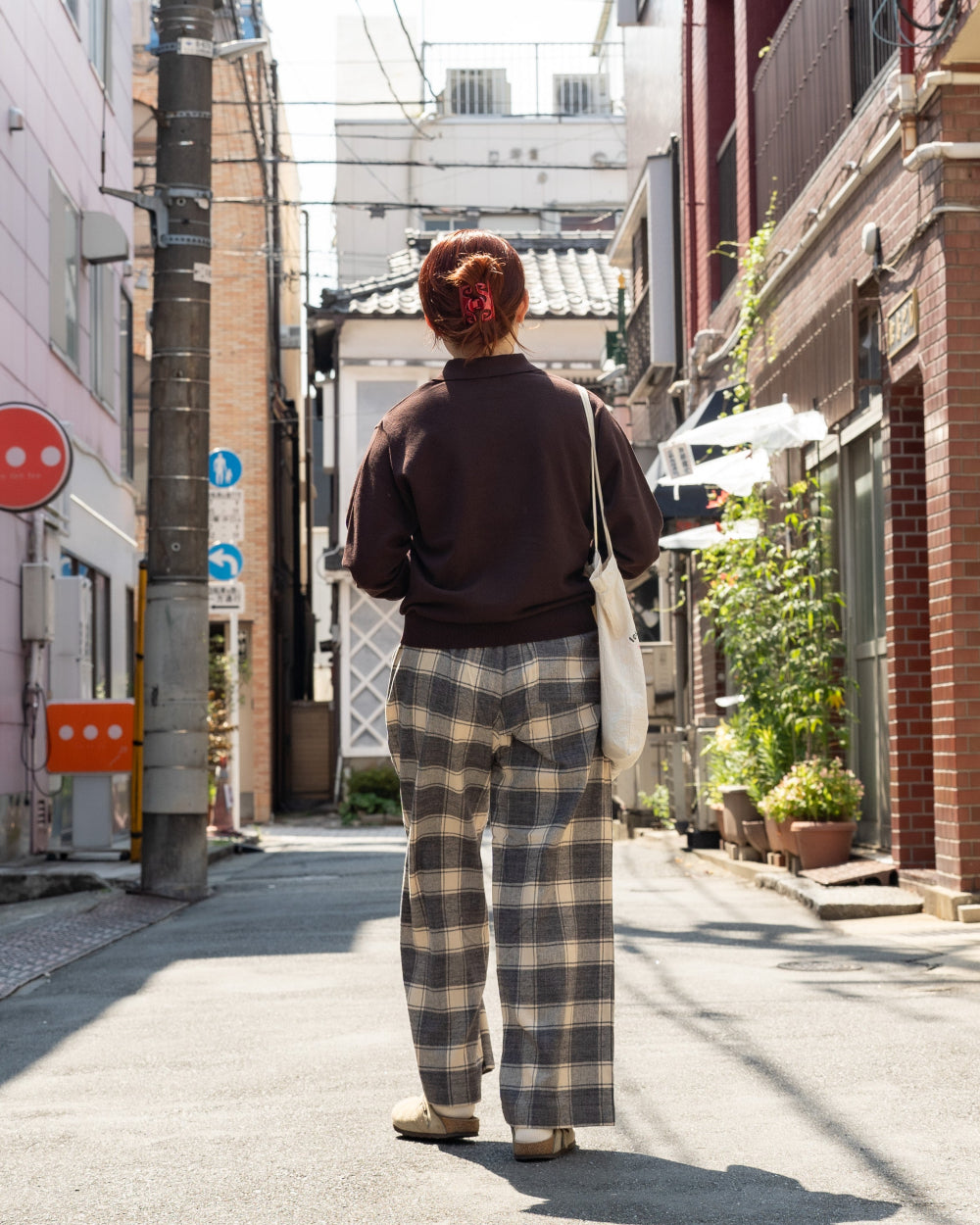 Yonetomi  LIGHT WAVE COTTON KNIT POLO