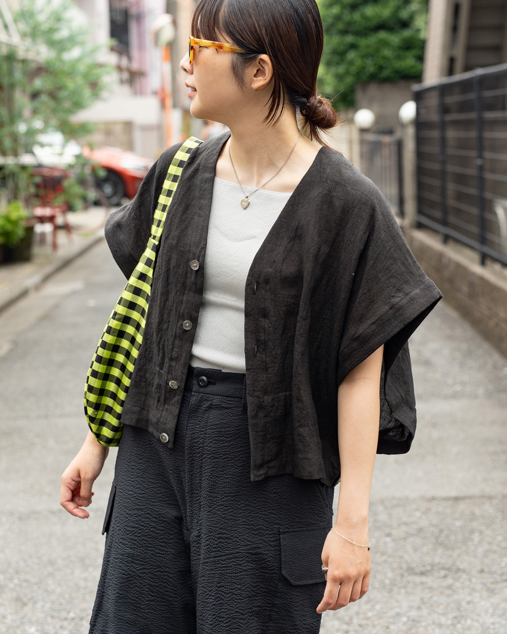 HAVERSACK カシミヤ100% ブラック カーディガン M カシミヤ100%メンズV