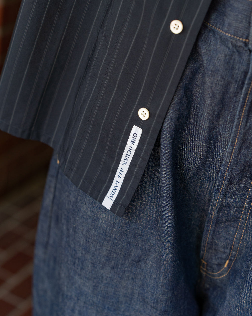 nanamica Cotton Polyester Poplin S/S Shirt