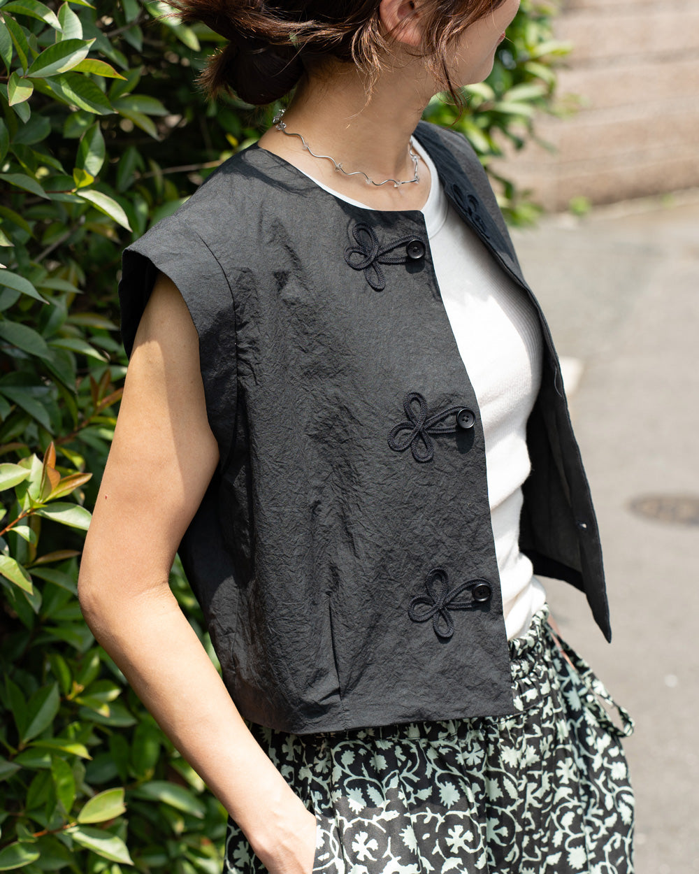 philme spring gilet ブラック HAVERSACK × Friday Compact gilet -Black