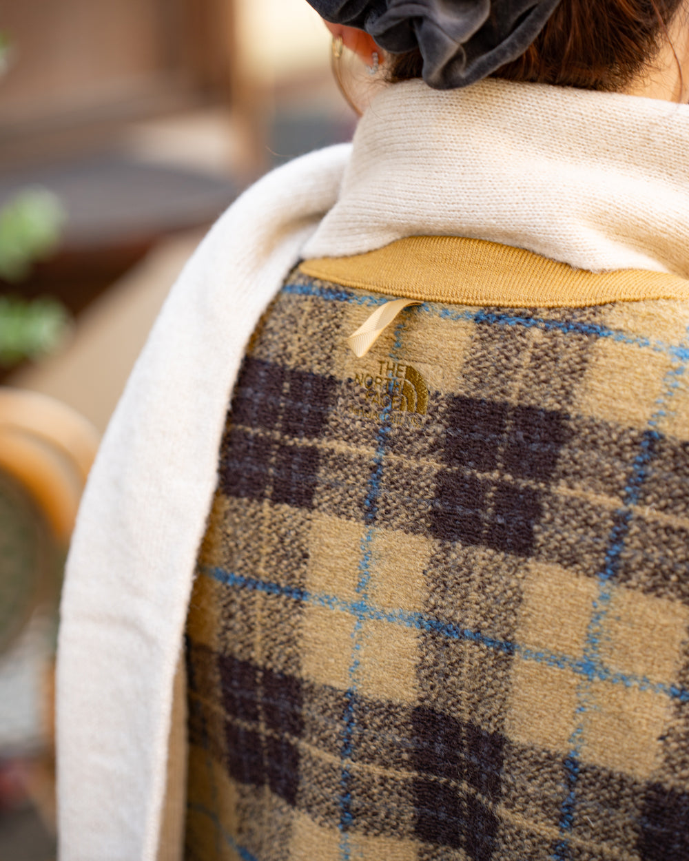 THE NORTH FACE PURPLE LABEL  PLAS Plaid Fleece Field Cardigan