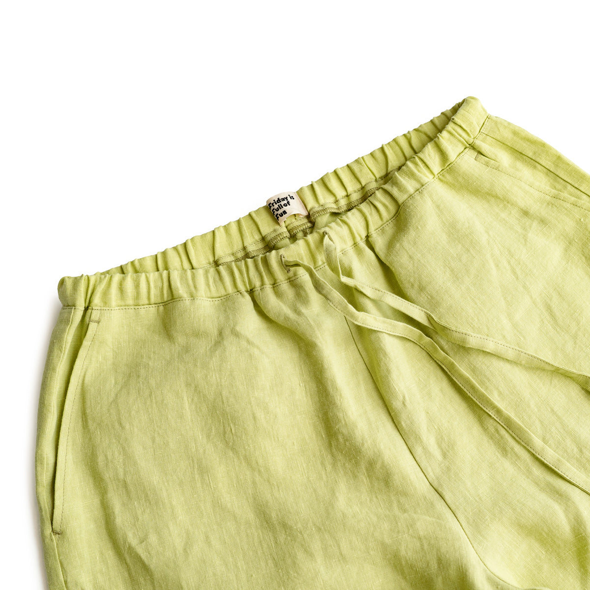 F F F   Easy pants  -Linen  "Lime"