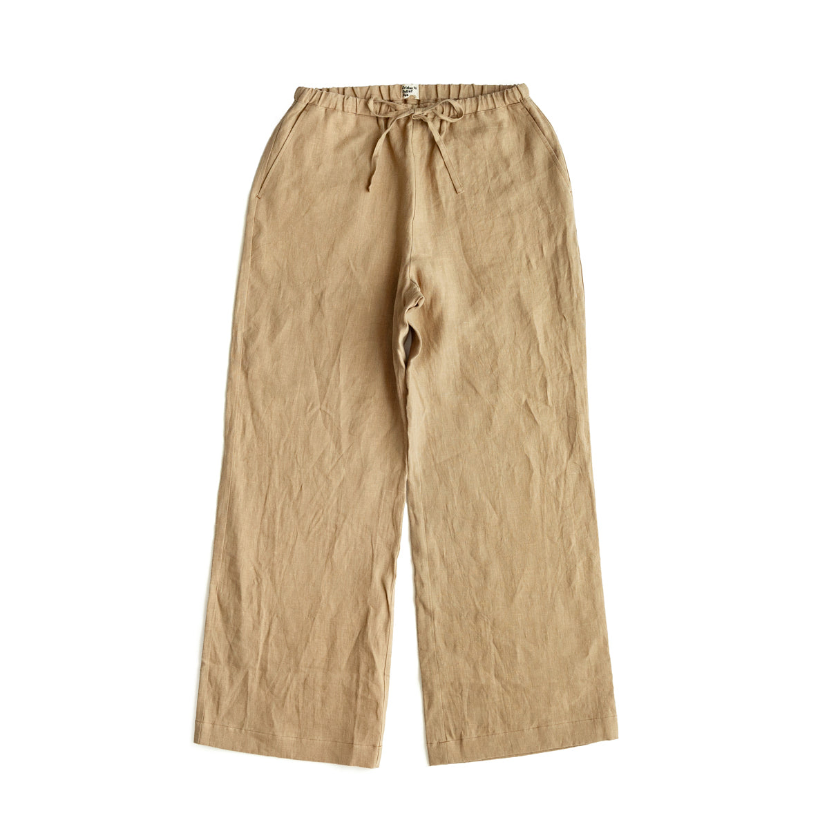 F F F   Easy pants  -Linen  "Light brown"