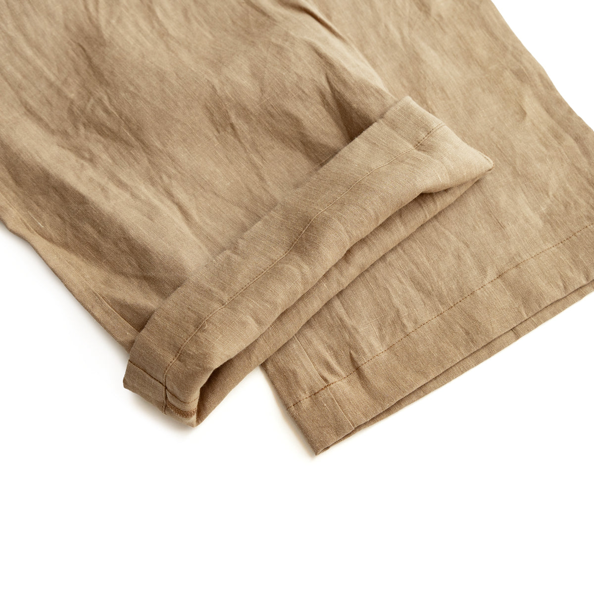 F F F   Easy pants  -Linen  "Light brown"
