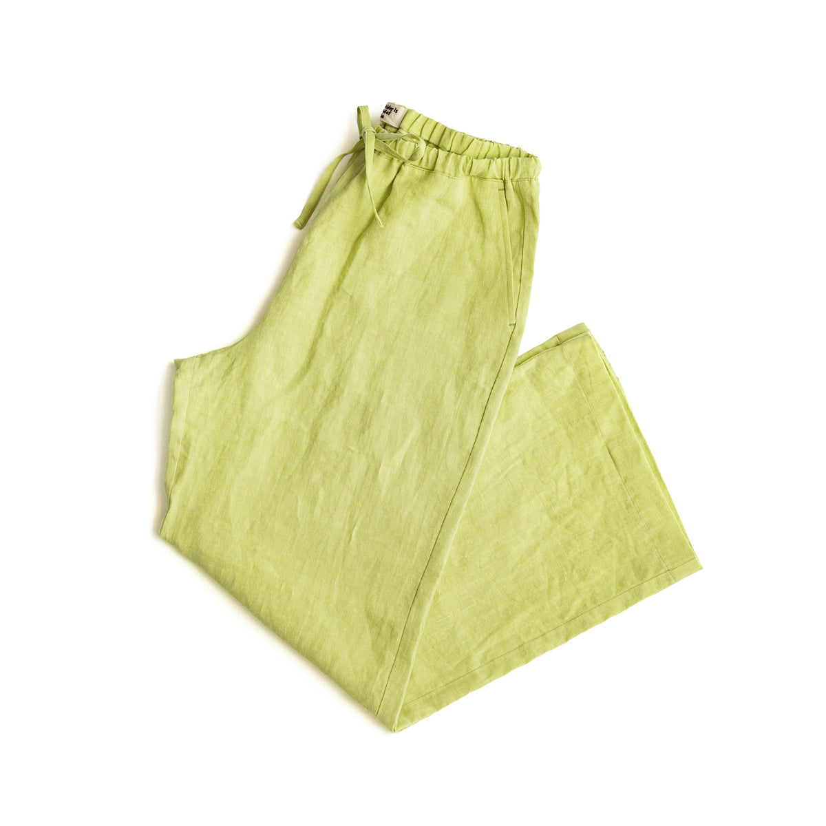 F F F   Easy pants  -Linen  "Lime"
