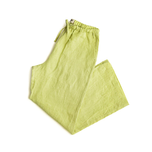F F F   Easy pants  -Linen  "Lime"